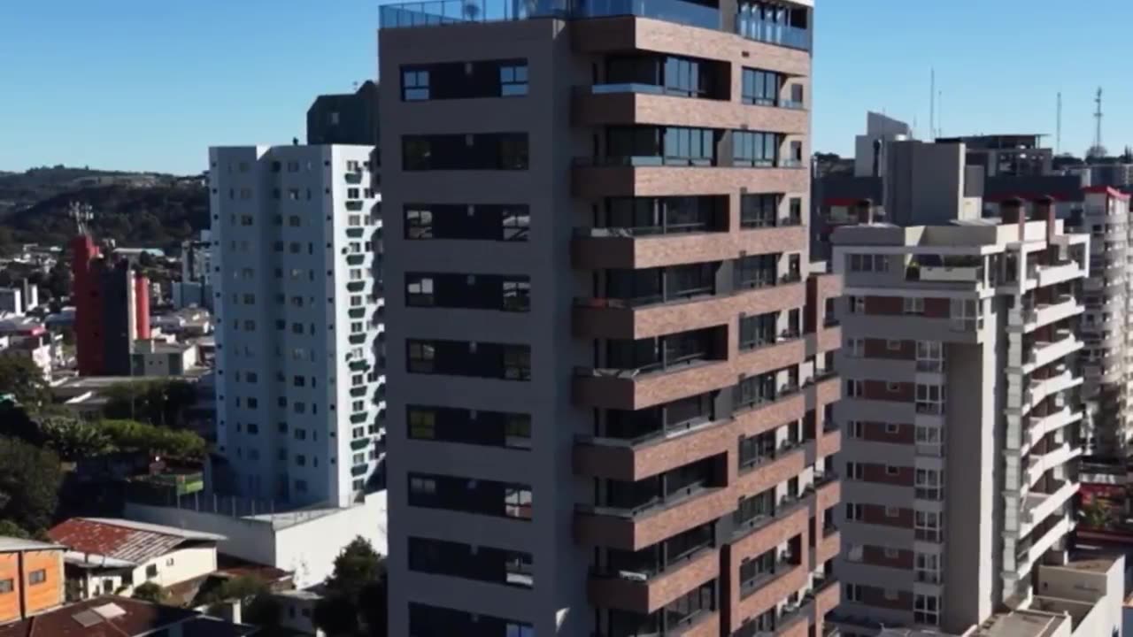 Vista aérea do Centro de Pato Branco, região do Residencial Chardonnay 297